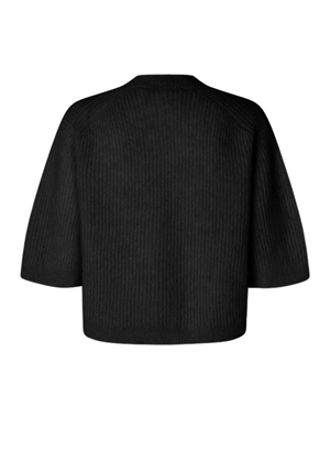 Andrea knit rib cardigan Sort Second Female 